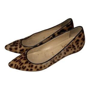 Christian Louboutin Pony Hair Leopard Print Flats 36/5.5-6